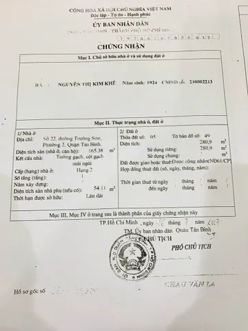 Bán nhà 22 Trường Sơn, Phường 2, Tân Bình – Giá 95 tỷ