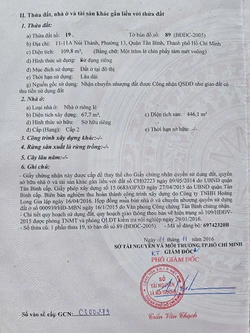 Bán nhà Núi Thành, Phường 13, Quận Tân Bình – Giá 27 tỷ