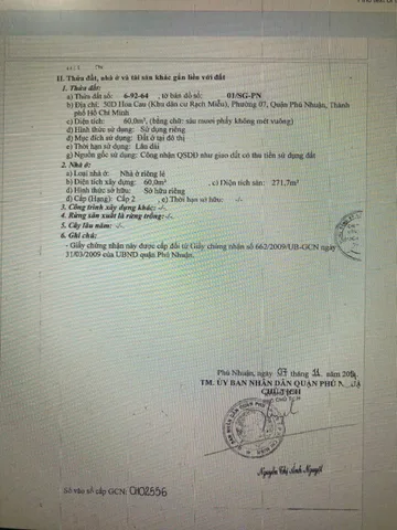 Bán nhà Hoa Cau, Phường 7, Quận Phú Nhuận – Giá 29 tỷ