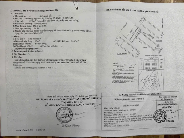 Bán nhà Ngô Gia Tự, Phường 3, Quận 10 – Giá 36 tỷ