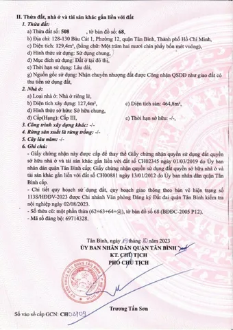 Bán nhà 128-130 Bàu Cát 1, P.12, Quận Tân Bình – Giá 32 tỷ