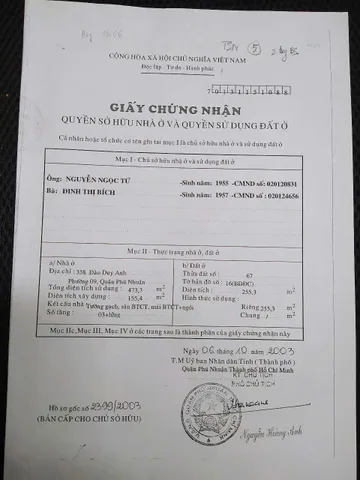 Bán nhà 90 Đào Duy Anh, P.9, Phú Nhuận – Giá 70 tỷ