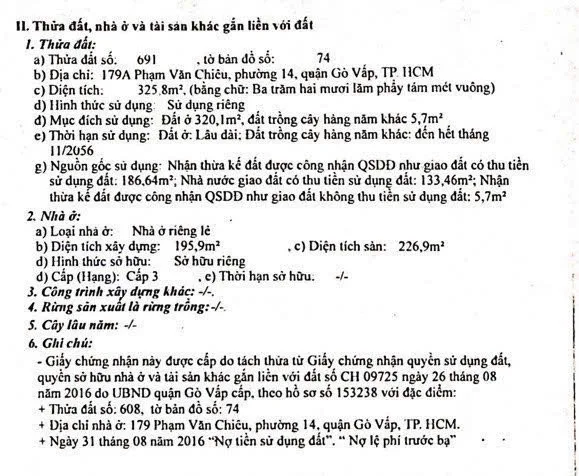Bán nhà Phạm Văn Chiêu, Phường 14, Quận Gò Vấp – Giá 49 tỷ