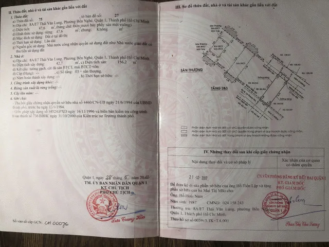 Bán nhà Thái Văn Lung, P. Bến Nghé, Q. 1 – Giá 23 tỷ
