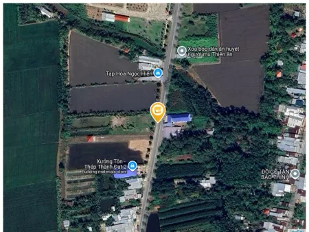 Bán đất 200m² Ngang 10m Giá 3000 Trđ, Đường tỉnh 940, cách Chợ Huỳnh Hữu Nghĩa #500m. Thuận Tiện Mua Bán, Làm Văn Phòng, kho bãi