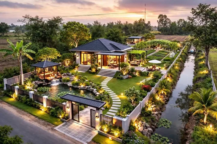 Bán đất 2342.5m² đang trồng đu đủ ngang 23m giá 3.33 tỷ tại Đường B Xã Đức Huệ