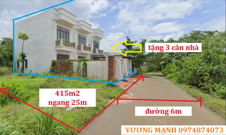 BÁN 3 CĂN NHÀ LK 415M², 7 TỶ, CHÂU ĐỨC, BRVT