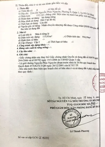 Bán nhà Nguyễn Phúc Nguyên, Phường 9, Quận 3 – Giá 65 tỷ