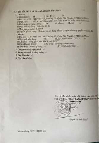 Bán nhà Hồ Văn Huê, P9, Phú Nhuận – Giá 33,9 tỷ