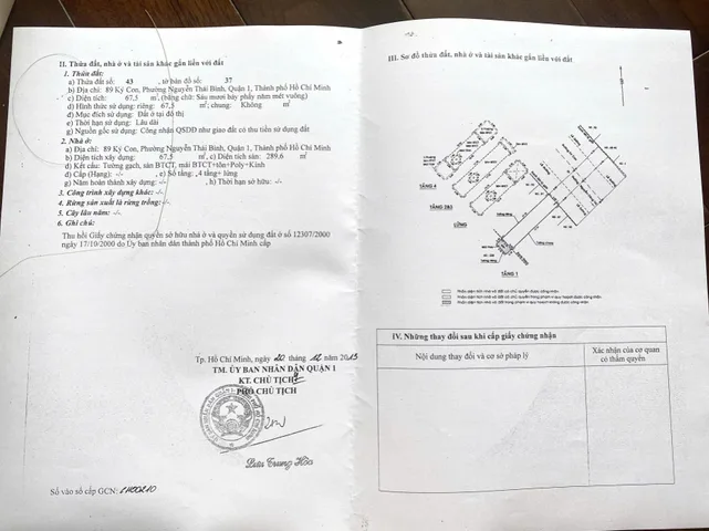 Bán nhà Mặt tiền Ký Con, P. Nguyễn Thái Bình, Quận 1 – Giá 45 tỷ