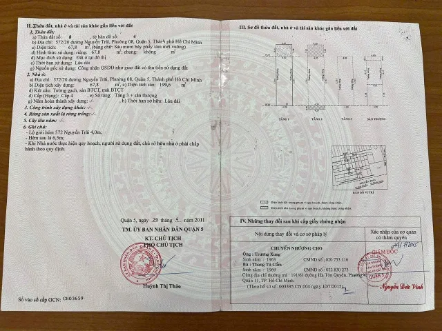 Bán nhà Hẻm Nguyễn Trãi, Phường 8, Quận 5 – Giá 20 tỷ