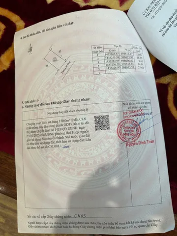 Đất mặt đường nhựa 45m, gần KCN Hòa Tâm
