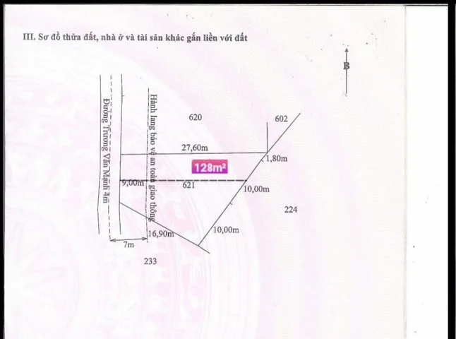 Bán đất 128.5m² full thổ cư ngang 5m giá 339 triệu tại Xã Tân Trụ