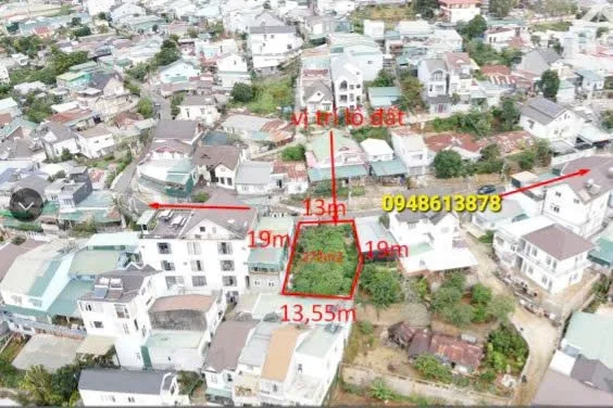 Lô đất 272m đường Nguyễn An Ninh- P6 Đà Lạt- gần chợ Ngô Quyền, cách Hồ Xuân Hương 3km