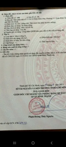 Chính Chủ Bán CHDV Hẻm Điện Biên Phủ, P15, Bình Thạnh – Giá 11,6 tỷ