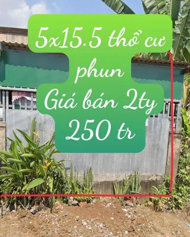 Đất mặt tiền đường rộng oto ik thoải mái diện tích 75m 5m2 giá 2ty150