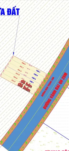 Bán đất 261m² có sẵn 241m² thổ cư ngang 5.02m giá 1.35 tỷ tại Xã Suối Dầu
