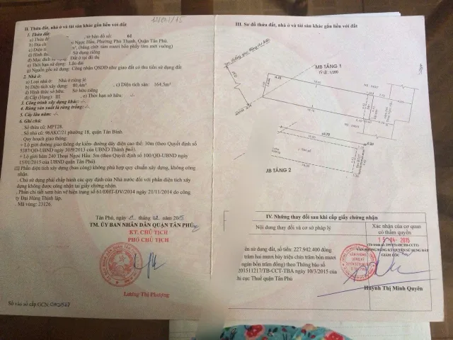 CẦN BÁN NHÀ 2 TẦNG Ở ĐƯỜNG THOẠI NGỌC HẦU