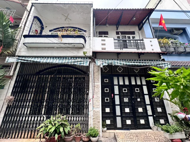 Bán cặp nhà Nguyễn Bặc 97m² (7.5x13m), 6PN, hẻm xe hơi thông gần chợ Phạm Văn Hai, giá 16.8 tỷ