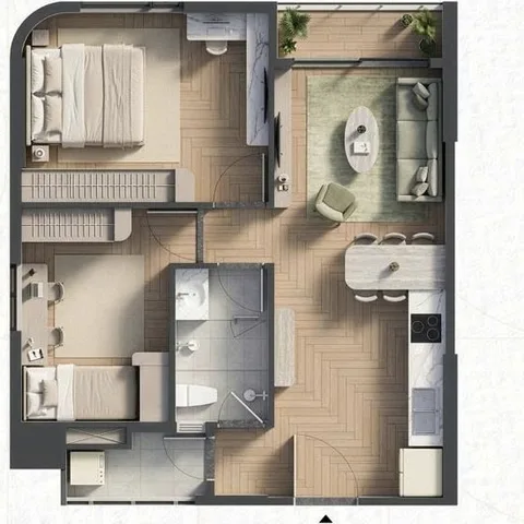 Bán căn hộ CC 2PN, 71m2, Tầng 8 Hiếm, ban công view hồ bơi, QL1K, Dĩ An