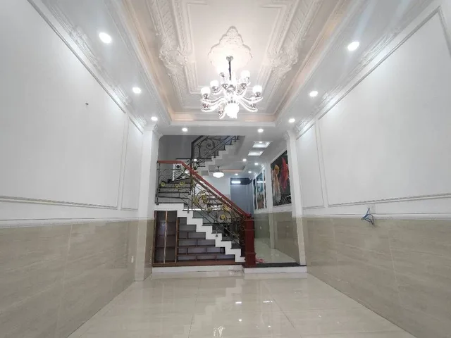BÁN NHÀ LIÊN KHU 5 6 BÌNH TÂN 64M2 5 TẦNG 4PN MỚI 6.7 TỶ HẺM 8M SÁT MẶT TIỀN