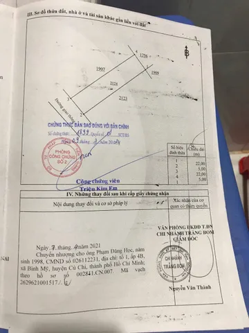 Bán nhà 109.9m² có sẵn 108m² thổ cư ngang 5m giá 1.55 tỷ tại Xã An Viễn