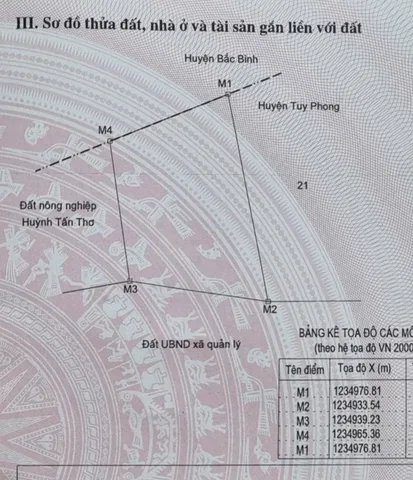 Bán đất 1074.4m² ngang 30m giá 950 triệu tại Xã Phan Rí Cửa