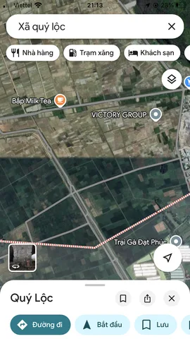 Đối diện cụm công nghiệp Quý Lộc