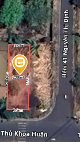 Bán đất 204.9m² có sẵn 60m² thổ cư ngang 8.2m giá 6 tỷ tại Phường Thành Nhất