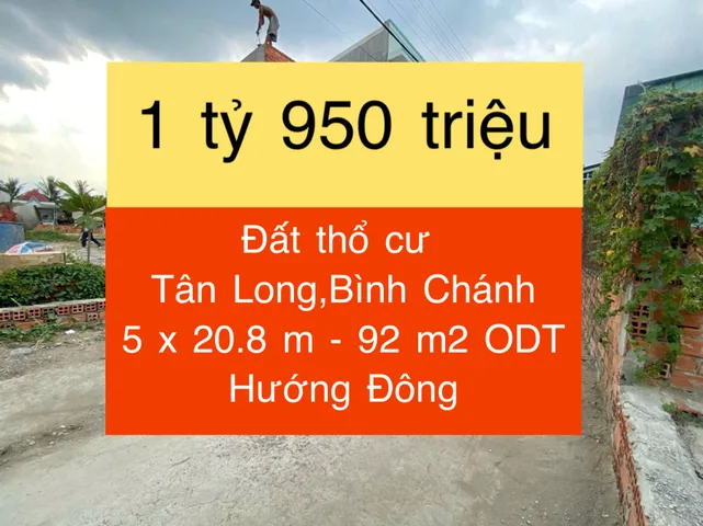 Lô thổ cư Tân Long giá 1.95 tỷ !