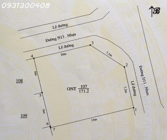 Đất mặt tiền chợ, lô góc hiếm có, Long Tân City 171,2m2, chính chủ cần tiền bán rẻ