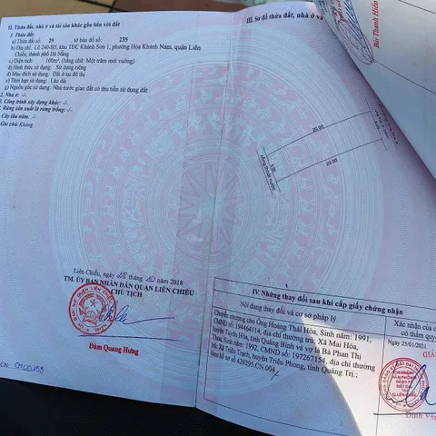 📌📌📌LÀM VIỆC TRỰC TIẾP GIÁ TỐT !!! Bán đất Trà Na 2, Hòa Khánh Nam
