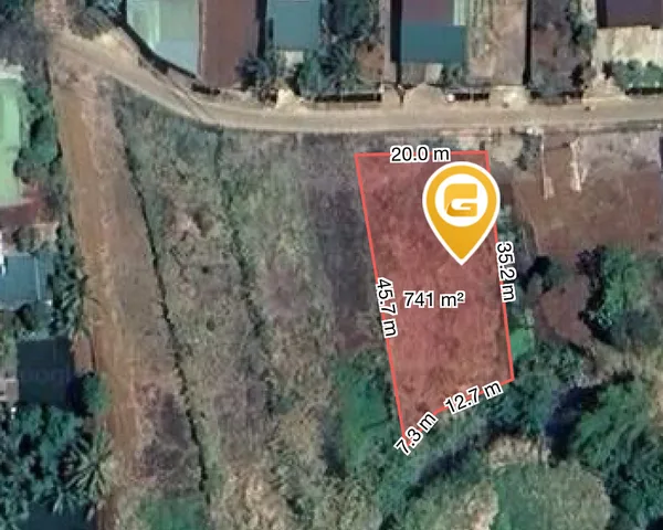 Bán đất 741.4m² có sẵn 180m² thổ cư ngang 20m giá 2.95 tỷ tại Phường khánh xuân