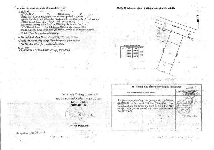 Bán đất 492m² có sẵn 250m² thổ cư ngang 12.5m giá 8.8 tỷ tại Xã Bình Mỹ