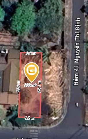 Bán đất 206.2m² có sẵn 60m² thổ cư ngang 8.2m giá 6 tỷ tại Phường Thành Nhất