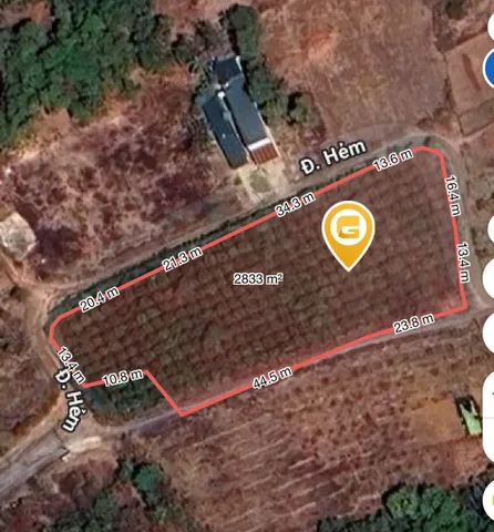 Bán đất 2815m² ngang 30m giá 1.2 tỷ tại Xã Ea Nuôl