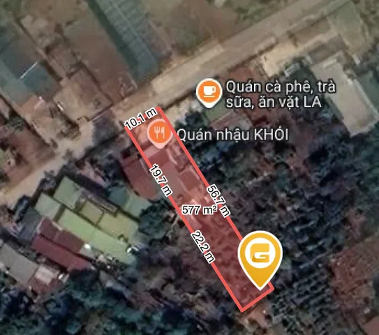 Bán đất 577.1m² có sẵn 200m² thổ cư ngang 10.1m giá 1.5 tỷ tại Xã cư mnga