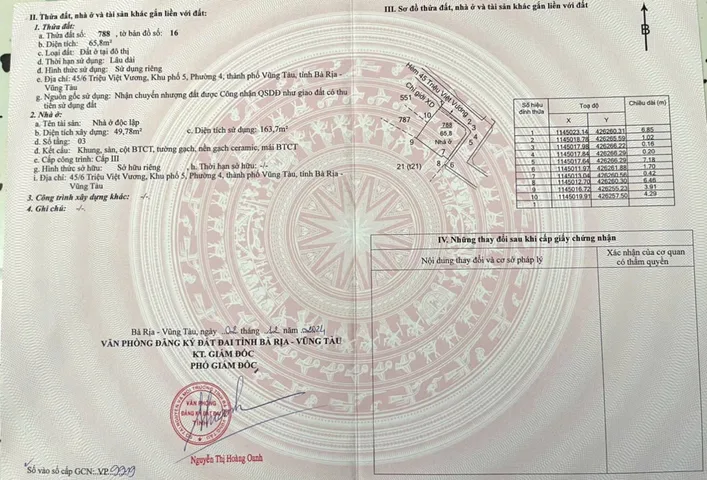 BÁN NHÀ 1 TRỆT 2 LẦU CĂN GÓC 2 MẶT TIỀN HẺM Ô TÔ TRIỆU VIỆT VƯƠNG GẦN BIỂN BÃI TRƯỚC