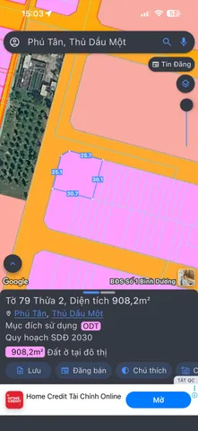 Cần Bán Lô Góc 2 Mặt Tiền Siêu Đẹp Khu TĐC Phú Mỹ  _ TP Thủ Dầu Một, Bình Dương