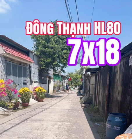 🟥Bán đất rộng giá tốt sát Q12 125m² full thổ cư ngang 7m giá 3.2 tỷ hẻm Nguyễn Thị Pha Xã Đông Thạnh