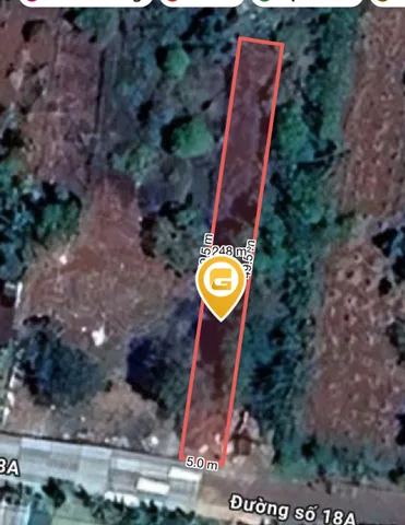 Bán đất 246.4m² có sẵn 60m² thổ cư ngang 5.0m giá 1.65 tỷ tại Phường Tân An