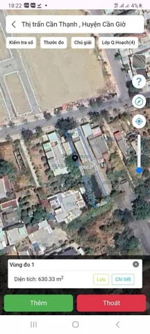 Bán đất 565m² có sẵn 560m² thổ cư ngang 10x56,5m giá 27.12 tỷ tại Xã Cần Giờ