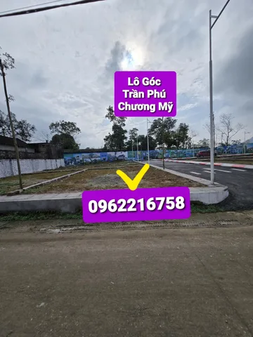 LÔ GÓC TRẦN PHÚ CHƯƠNG MỸ RẺ HƠN THỊ TRƯỜNG 100TR CẦN BÁN GẤP