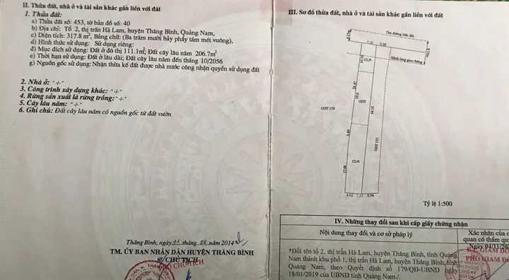 HOT ĐẤT VỊ TRÍ ĐẸP  - GIÁ TỐT Cần bán nhanh lô đất tiềm năng tại huyện Thăng Bình, tỉnh Quảng Nam