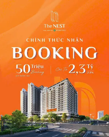 Nhận booking căn hộ The Nest đối diện siêu thị AEON Thành phố mới Bình Dương