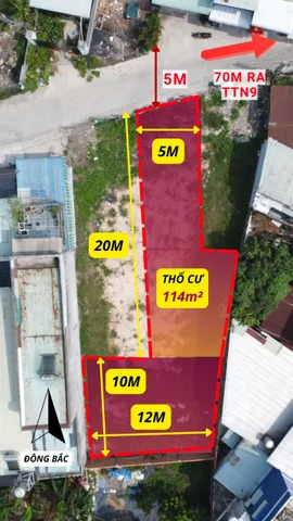 Lô đất cách Tân Thới Nhì 9 chỉ 30m, 260m2, nở hậu 12m, đường thông 5m, chỉ 4 tỷ 3