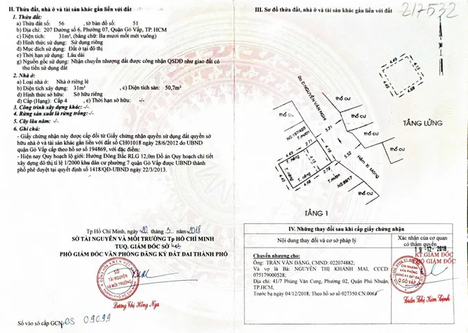 Bán CHDV Dòng Tiền Mặt tiền Đường số 6, P.7, Q. Gò Vấp Gò Vấp – Giá 5,38 tỷ