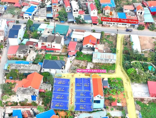 Bán gấp lô đất ngõ ôto - sát trục liên xã 203 Thiên Hương - Thuỷ Nguyên - Hải Phòng cực rẻ