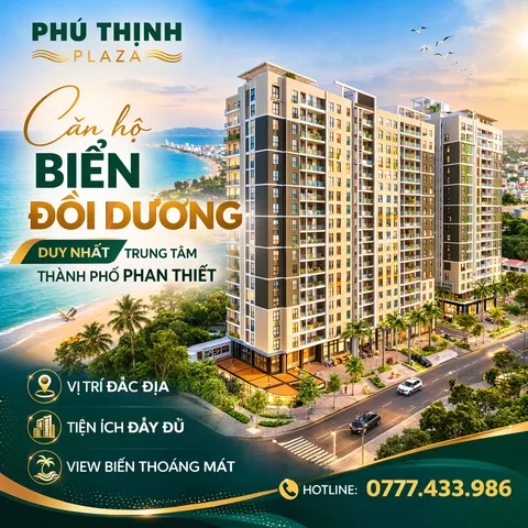 Căn hộ biển Phú Thịnh Phan Thiết ngay biển Đồi Dương