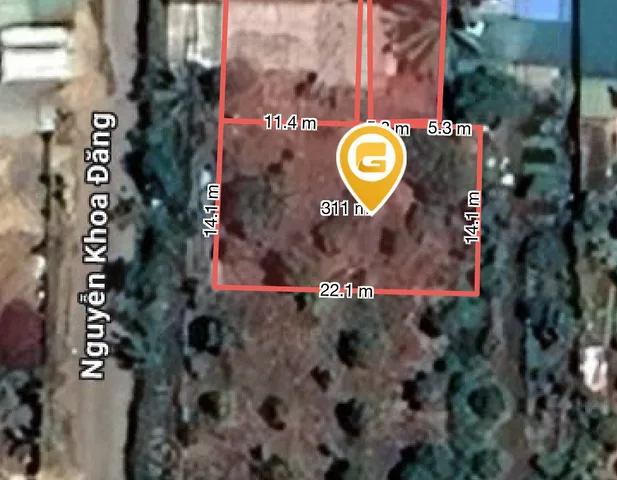 Bán đất 309.1m² có sẵn 50m² thổ cư ngang 14m giá 2.35 tỷ tại Phường Thành Nhất